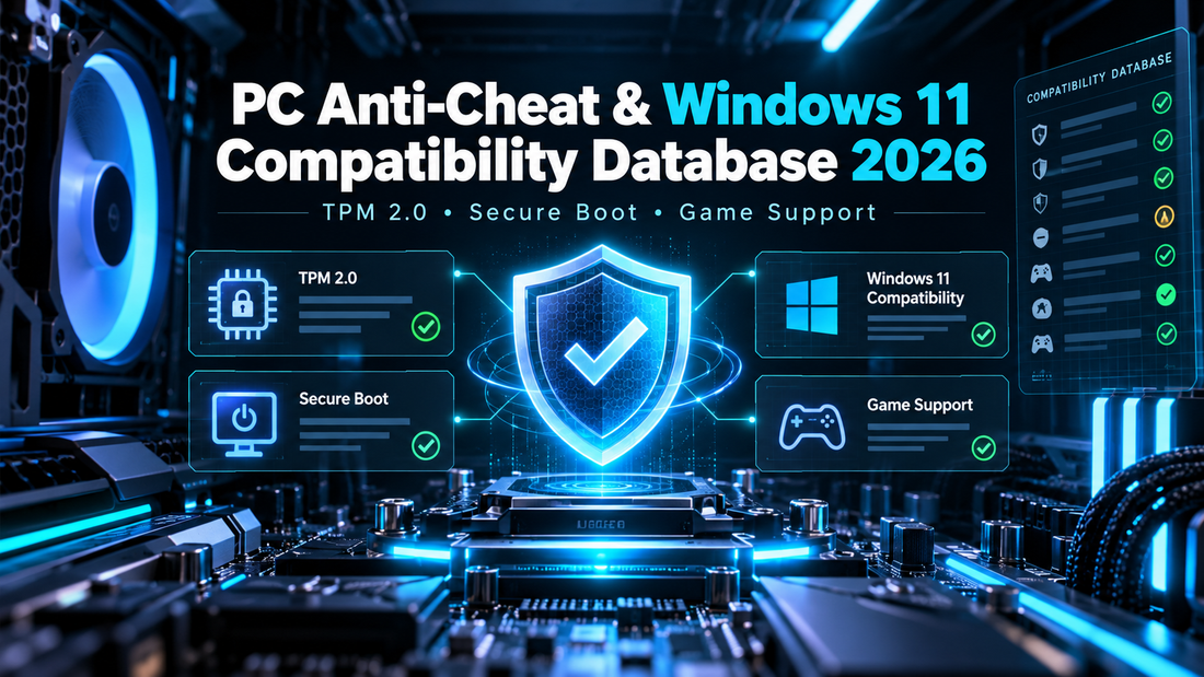 PC game anti-cheat and Windows 11 compatibility database for 2026