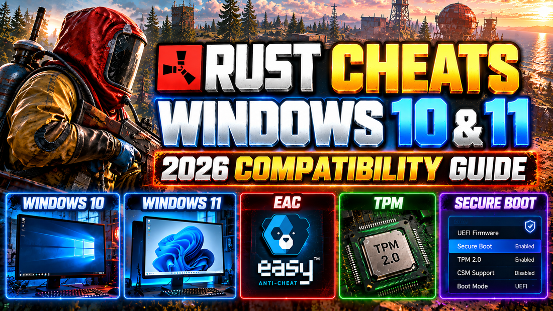 Rust cheats Windows 10 and Windows 11 compatibility guide 2026