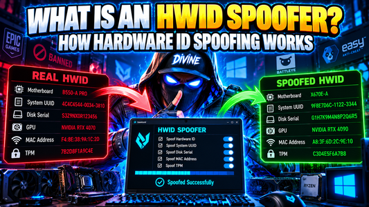What is an HWID spoofer and how hardware ID spoofing works with real and spoofed PC hardware identifiers