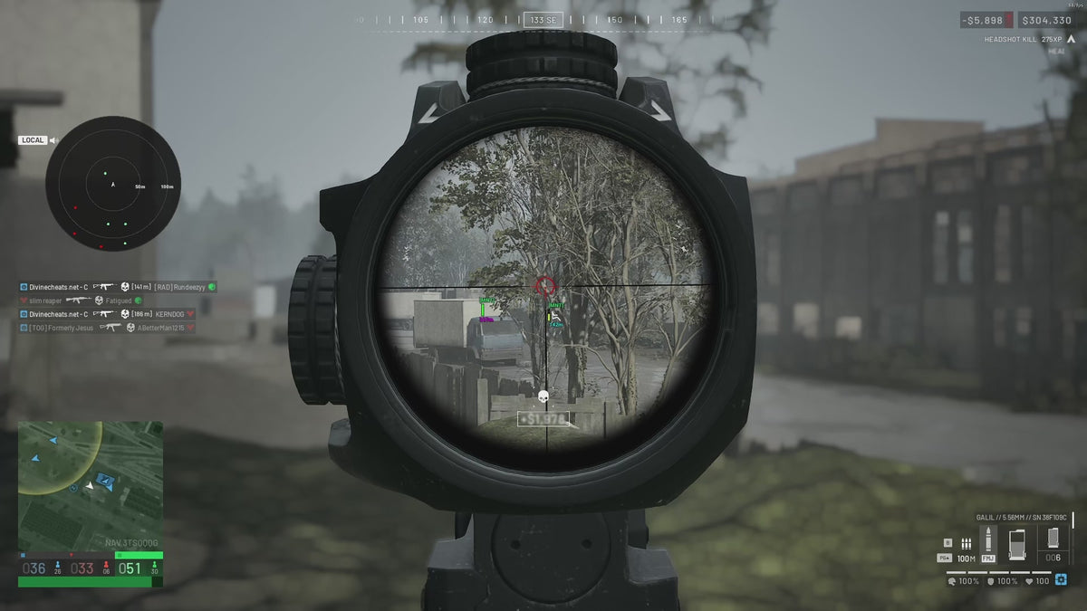 Divine Wardogs - Aiming with adjustable target selection